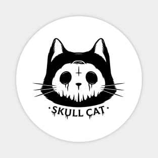 Skull Cat Magnet
